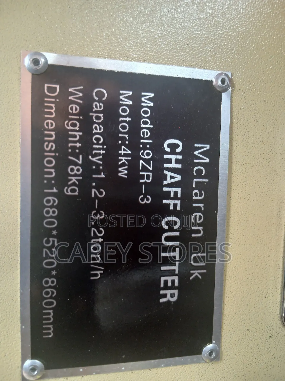 Mclaren Uk Chaff Cutter