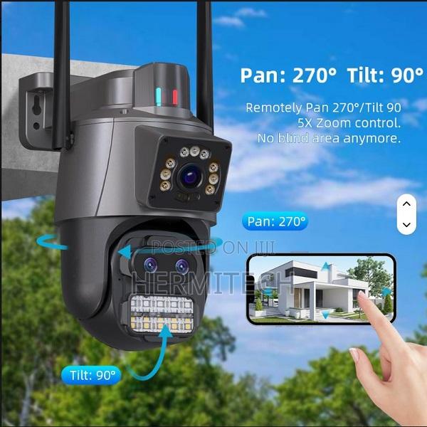 V380 Pro Outdoor Full Color Hd Wifi Dual Lens Wireless Surveillance - main view