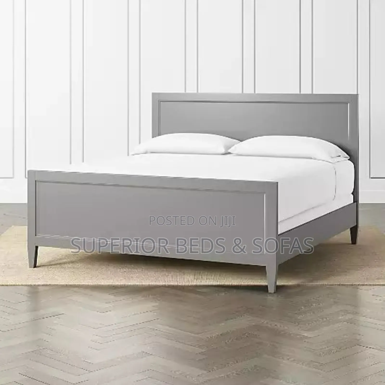 Modern Grey Panel Bed Size 5 by 6