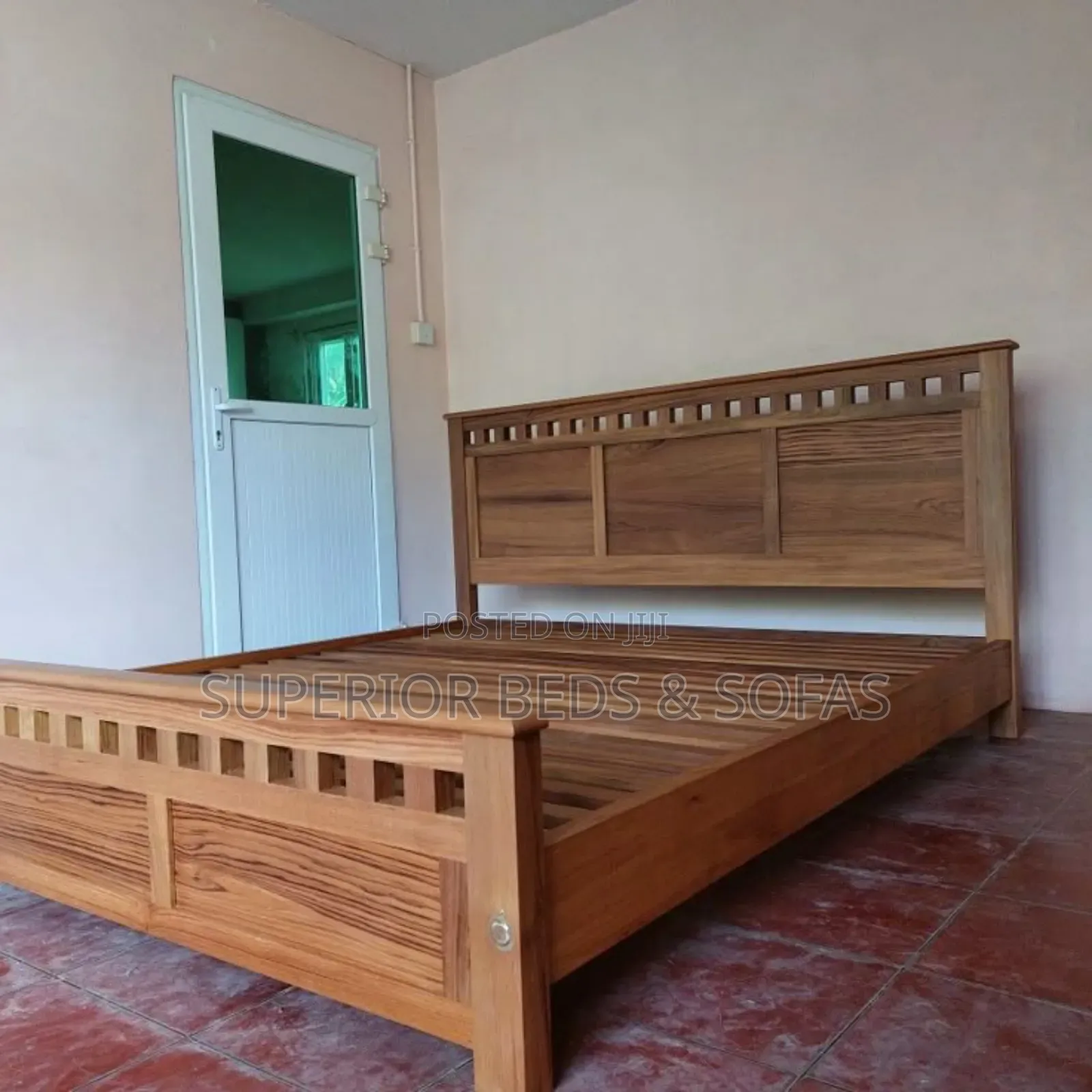 Solid Wood Slat Bed