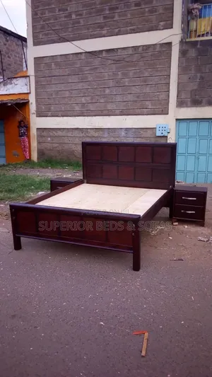 Dark Wood Panel Bed Size 5 by 6