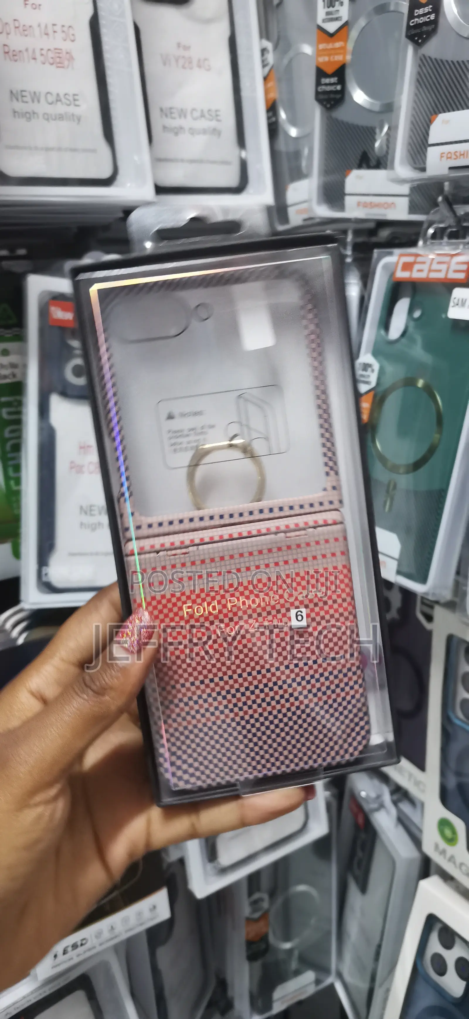 Haeuorey for Samsung Galaxy Z Flip 6 Case, Aramid Fiber Slim Fit