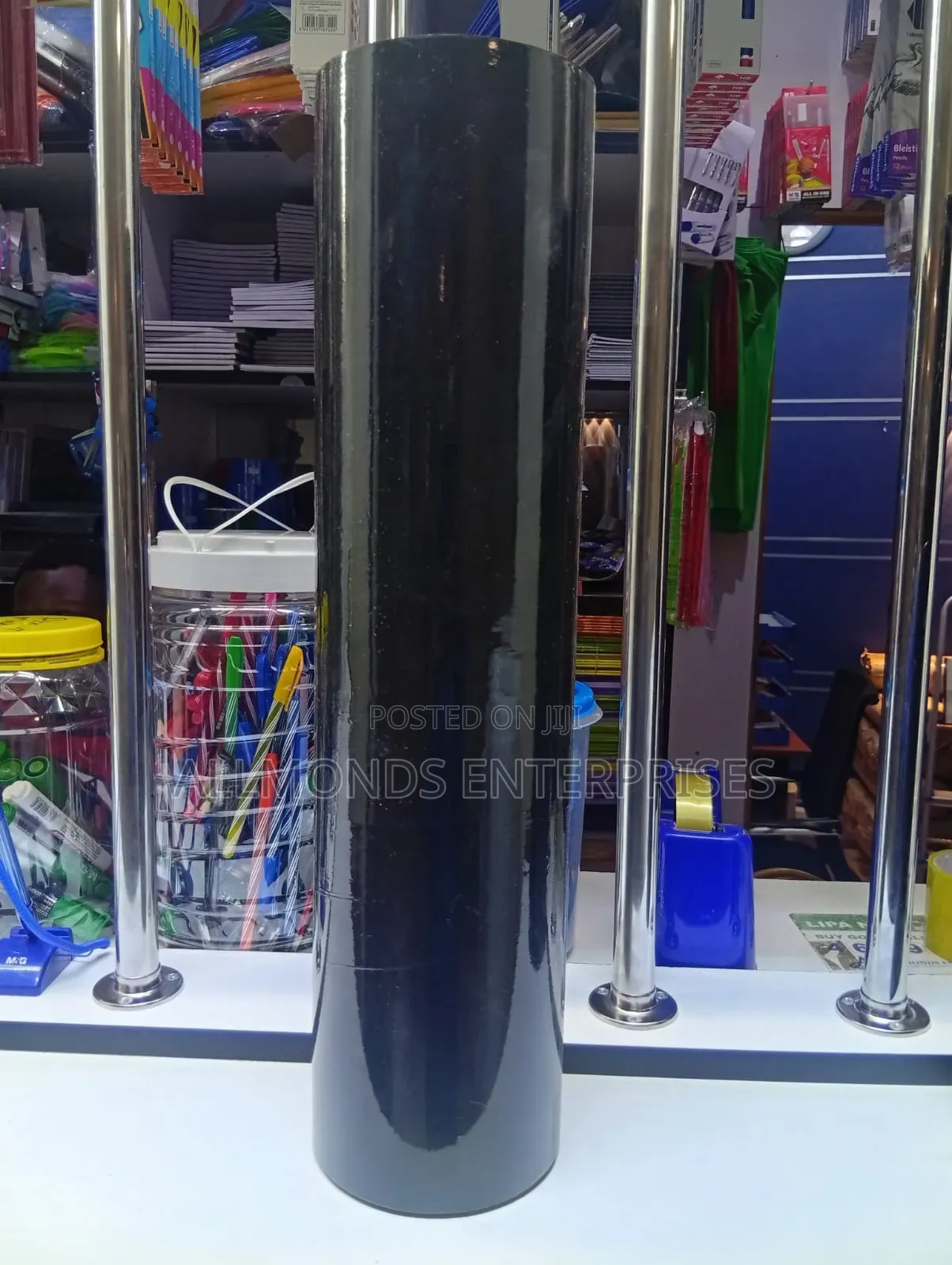 A Roll of Black Handstretch Film