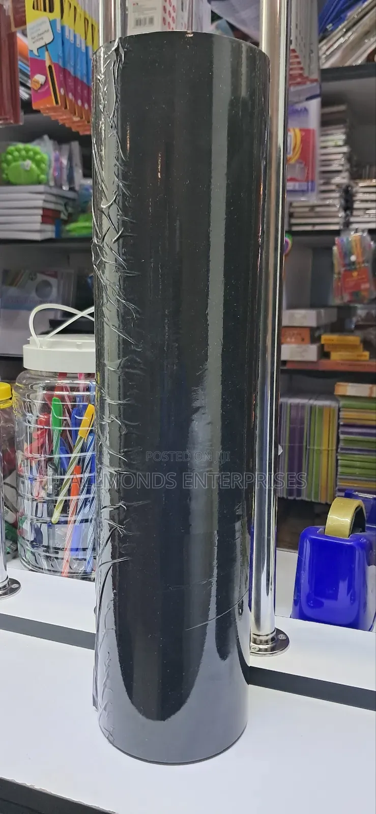 A Roll of Black Handstretch Film
