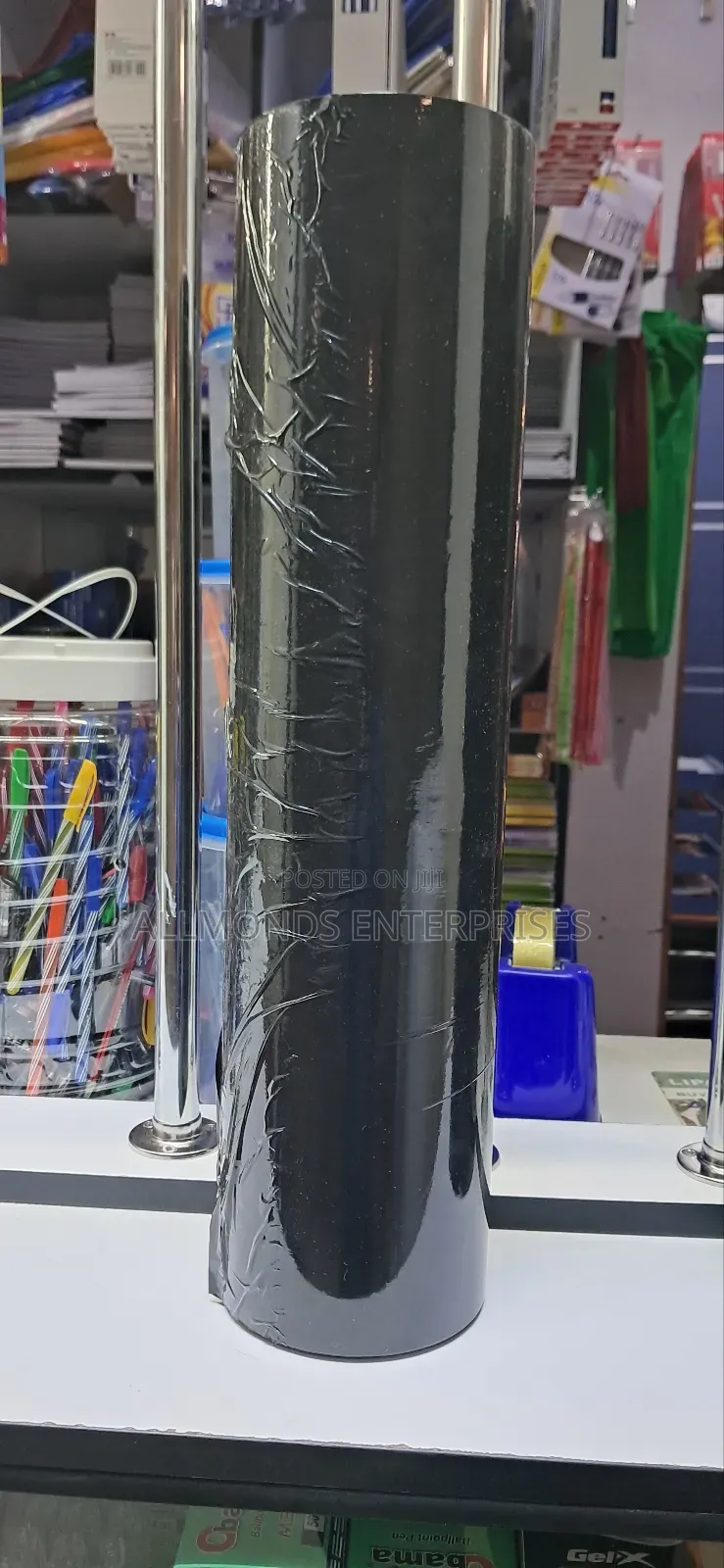 A Roll of Black Handstretch Film