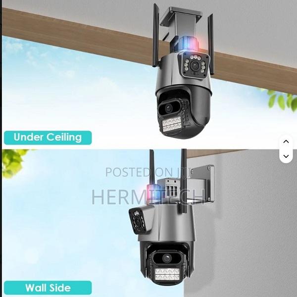 PTZ Icsee 9mp Triple Lens 8x Digital Zoom Cmos Wifi Home Security