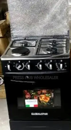 Globalstar 60x60 Jet 3+1 Standing Cooker With an Electric Oven.