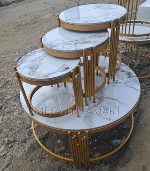 4-in-1 Executive Pure Marble Table - main view