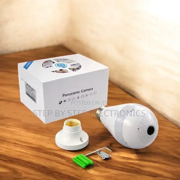 Home 1080p Wifi Bulb Camera With Built-in Microphone Loud Speaker
