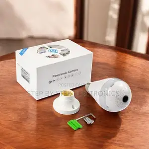 Indoor/Outdoor Wifi Bulb Camera 1080p Full Hd With Pir Human Detection