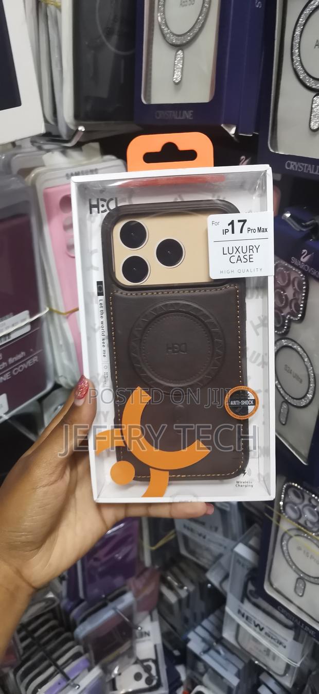 Dizoro Magsafe Faux Leather Rubber Cover for iPhone 17 Pro Max - main view