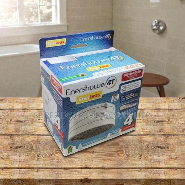 White Color Enerbras Enershower 4t Home Use Instant Shower Head Heater