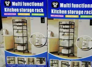 Multifunctional Kitchen Storage Rack." 