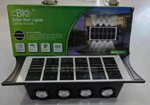 Solar Wall Light 8 Led Dual Color Outdoor Lamp Ip65 Waterproof