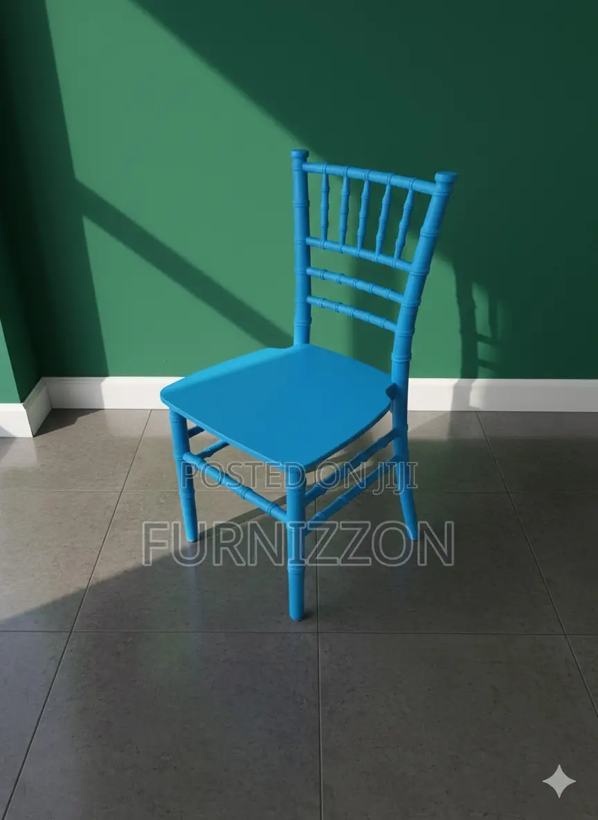 Kids Event Chair Blue Chiavari Style