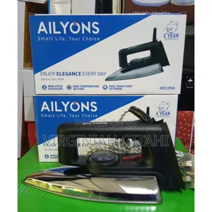 Ailyons Hd-199a Electric Dry Iron Box Silver Black