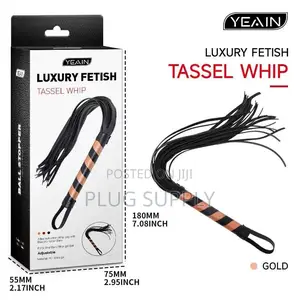 Luxury Fetish Tassel Whip With Fringe and Handle Erotic Lil Whipper