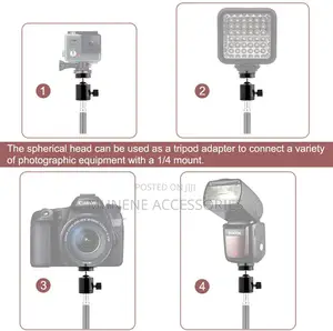 2 in 1 Mobile Tripod Holder Clip With Ball Head Adapter Set for Tripod