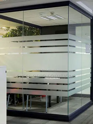 Redefine Clear Glass With Decorative Frosted Film