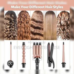 5 in 1 Interchangeable Curling Iron Set - thumbnail 2