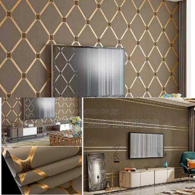 Brown 3 D Wallpaper for Tv Wall