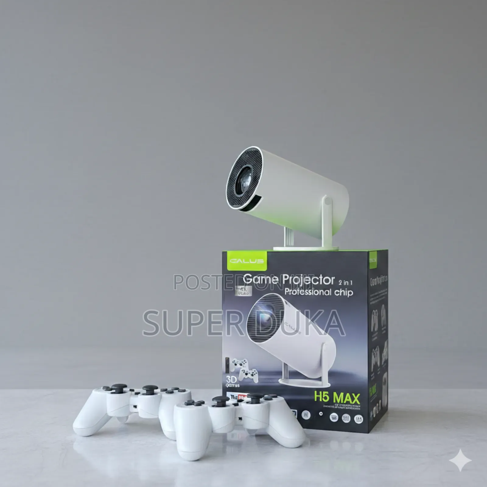 Calus H5 Max Portable Projector, "2-in-1 Game Projector.