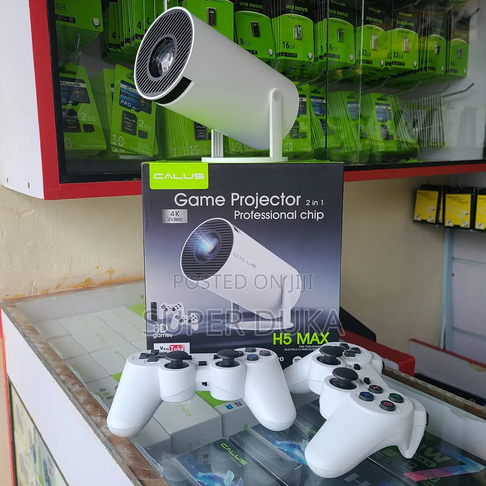Calus H5 Max Portable Projector, "2-in-1 Game Projector.