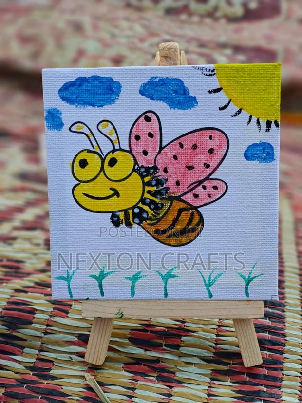 10x10cm Canvas With Art - main view