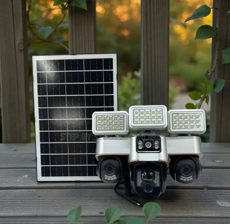 Easy to Install 12mp 4g Solar CCTV Camera With Solar Flood Light