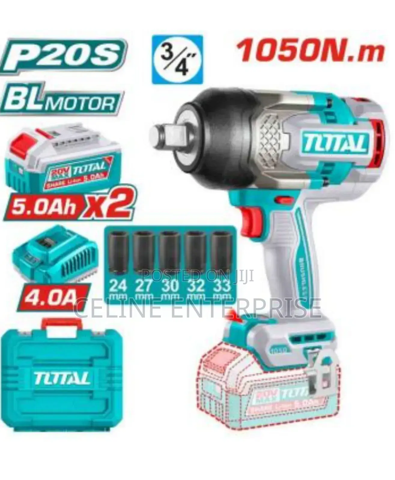 Cordless Impact Wrench Brushless Motor