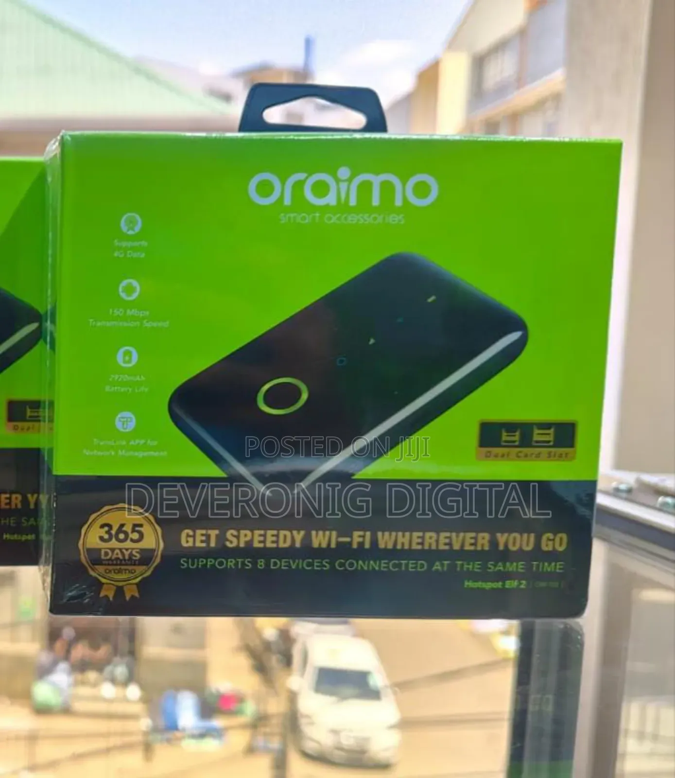 Oraimo Mifi Hotspot Elf 2 Om-102 With Dual Card Slot