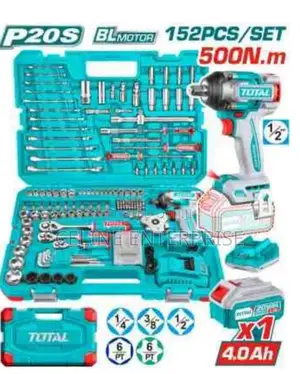 152 PCS Cordless 
Impact Wrench Tools 
Set