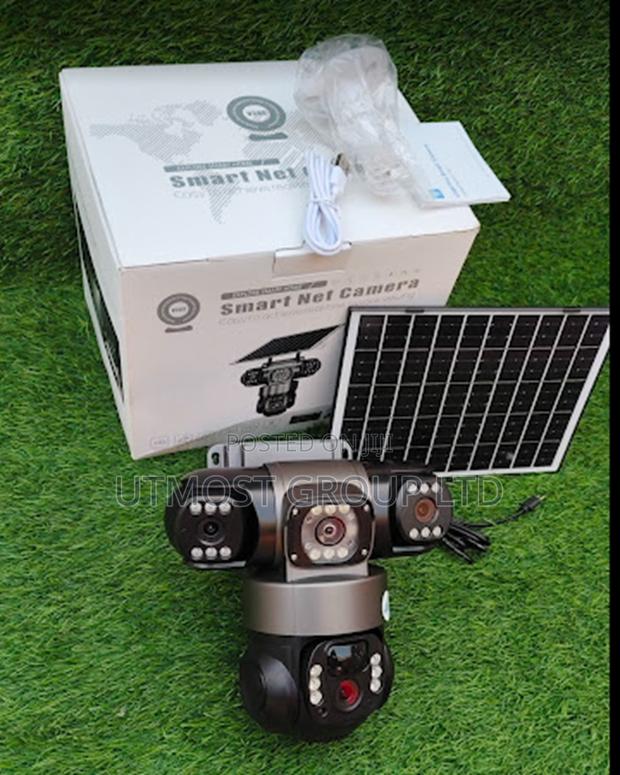 Solar 4g Triple Lens Camera Ip66 Waterproof - main view