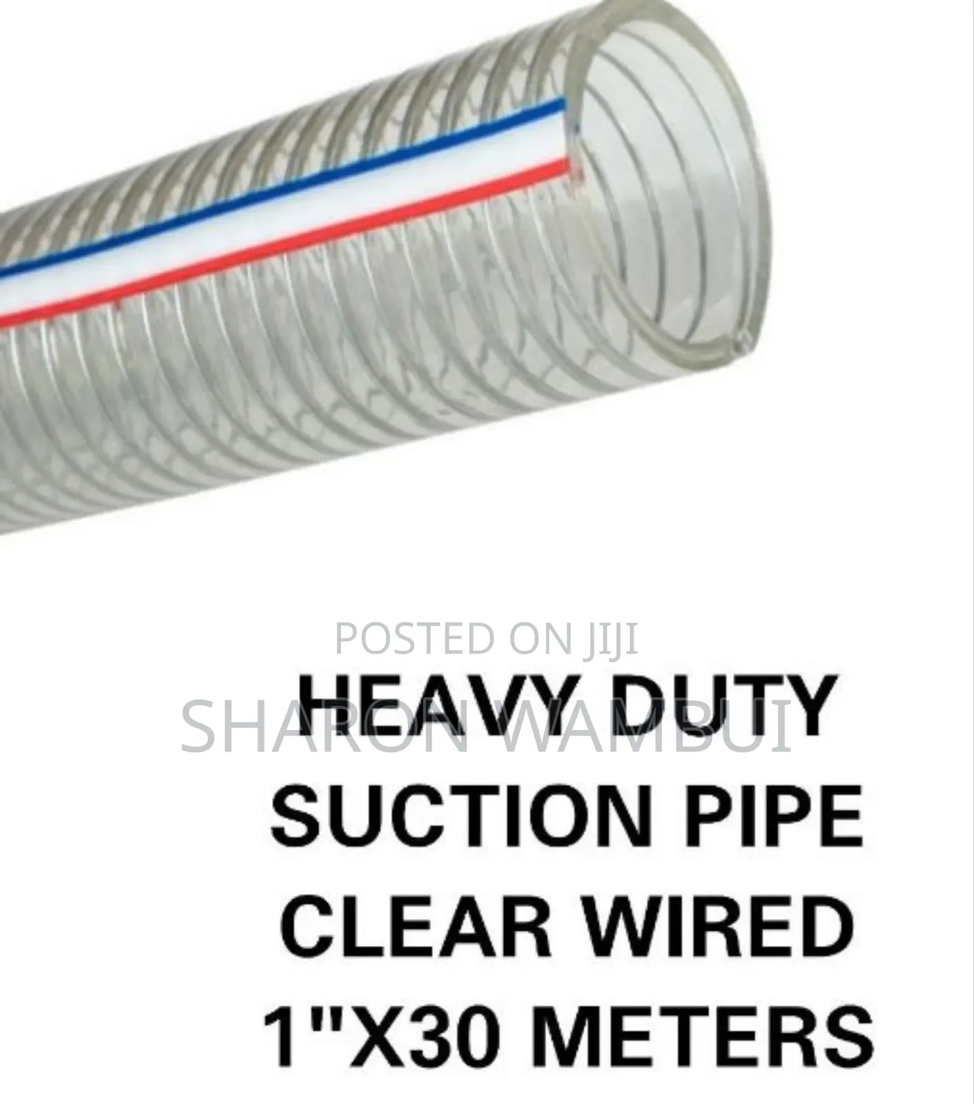 New 1inch ,30m Sunction Pipe Clear Wired/1inch Sunction Pipe C