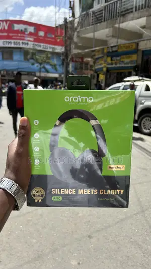 Oraimo Anc Wireless Earphones-Noise Cancelling,Clear Sound,Long Batter