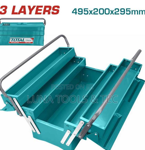 Total Tht10701 Tool Box
Size:495*200*295mm
3 Layers