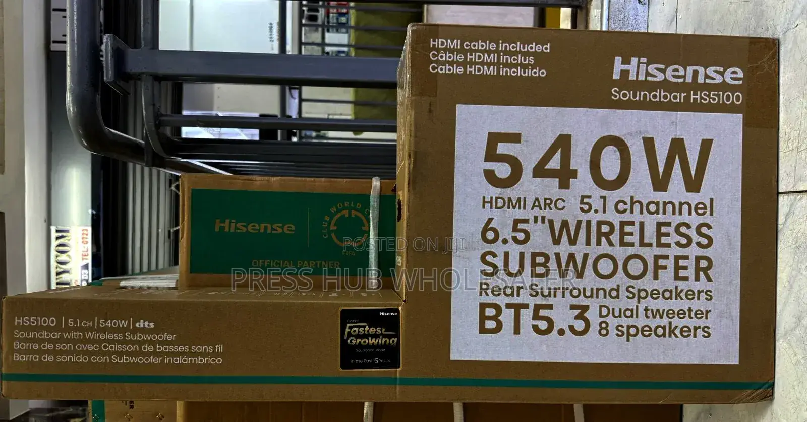 Hisense Hs5100 5.1-Channel Soundbar With a Wireless Subwoofer 