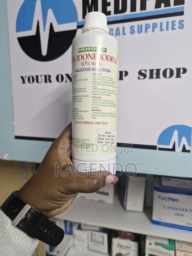 Povidone Iodine Solution 500 MLS – Antiseptic Disinfectant