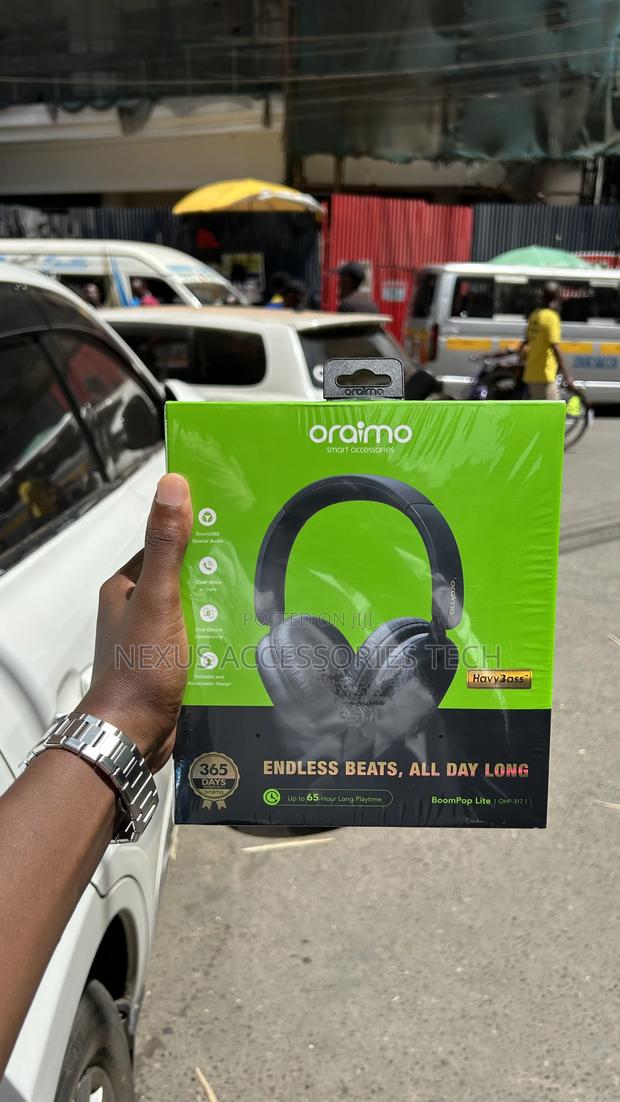 Oraimo Boompop Lite Wireless Headphones/Comfort Fit/Strong Bass