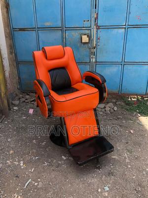 Orange/ Black Barber Chairs - main view