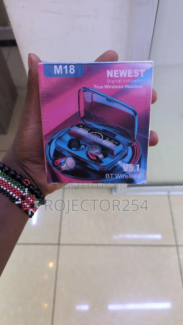 M18 TWS Wireless Bluetooth Headphones.