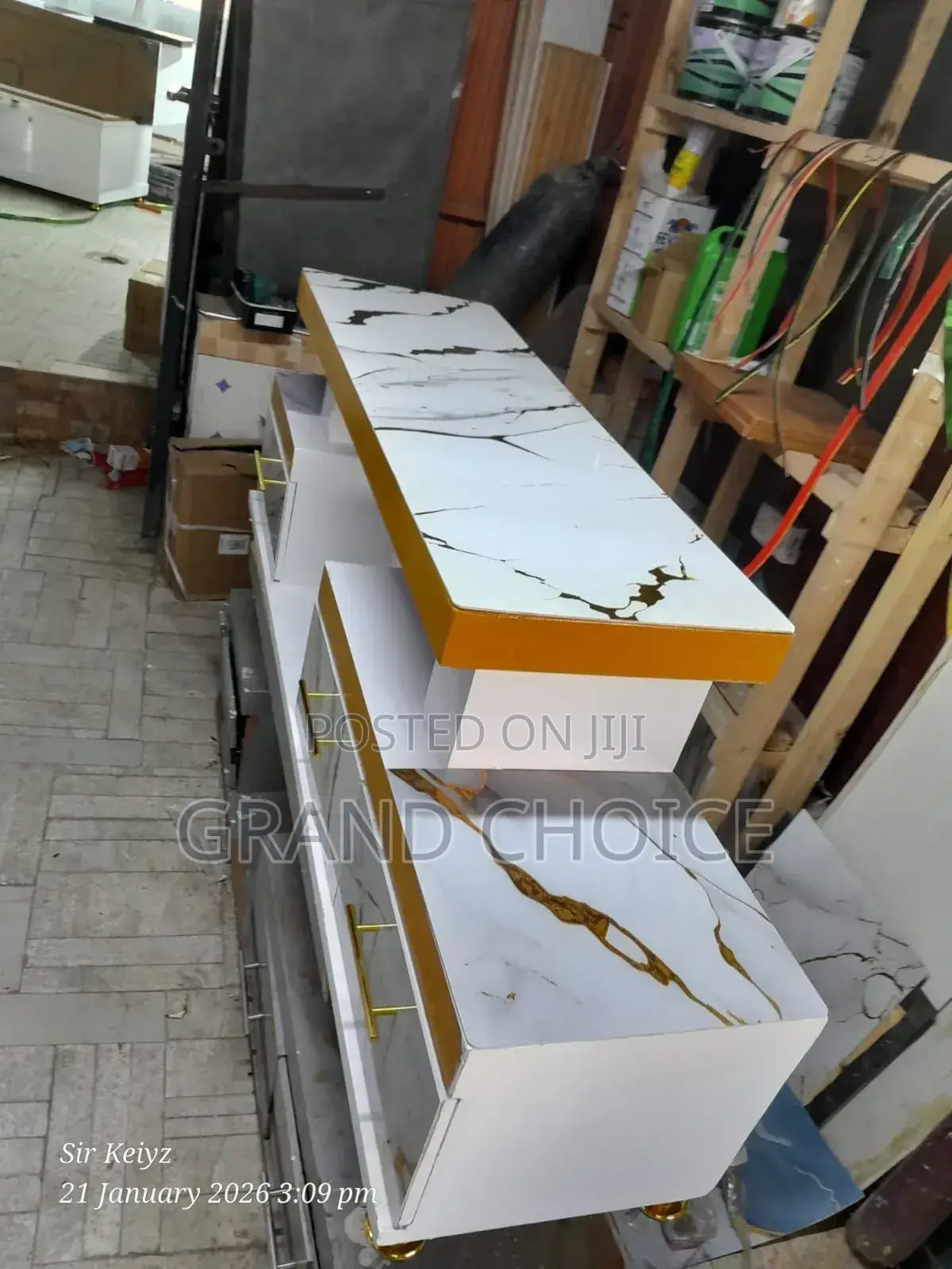 Marble Top Tv Stand