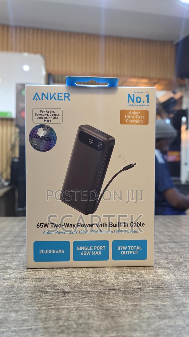 Anker 65w Two-way Power With Built-in Cable
