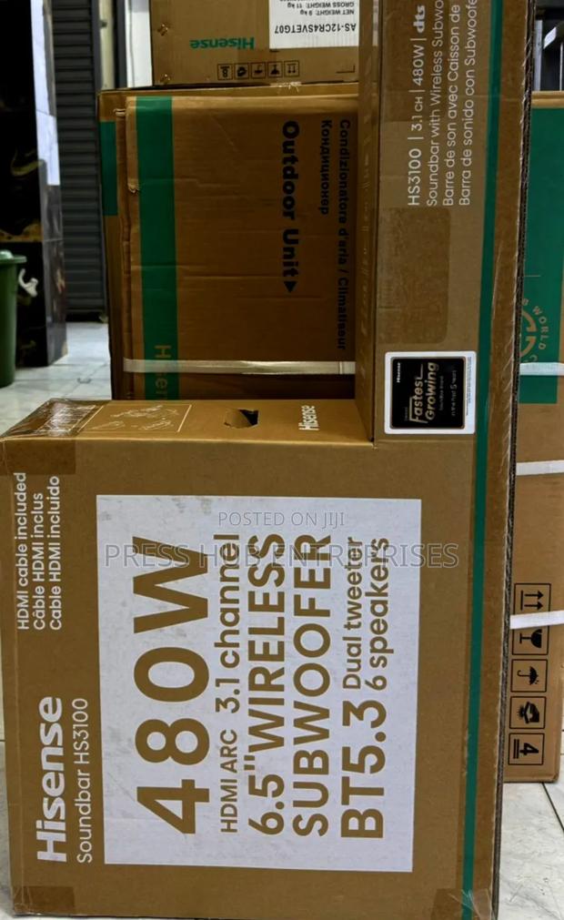 Hisense Hs3100 3.1 Channel Soundbar With a Wireless Subwoofer 
