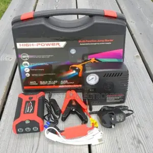 Compact Design Heavy Duty 99800mah Jump Starter Air Compressor Pump