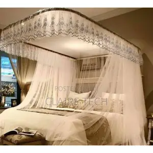 White 5*6 2 Stand Rail Mosquito Net Super Strong Rail