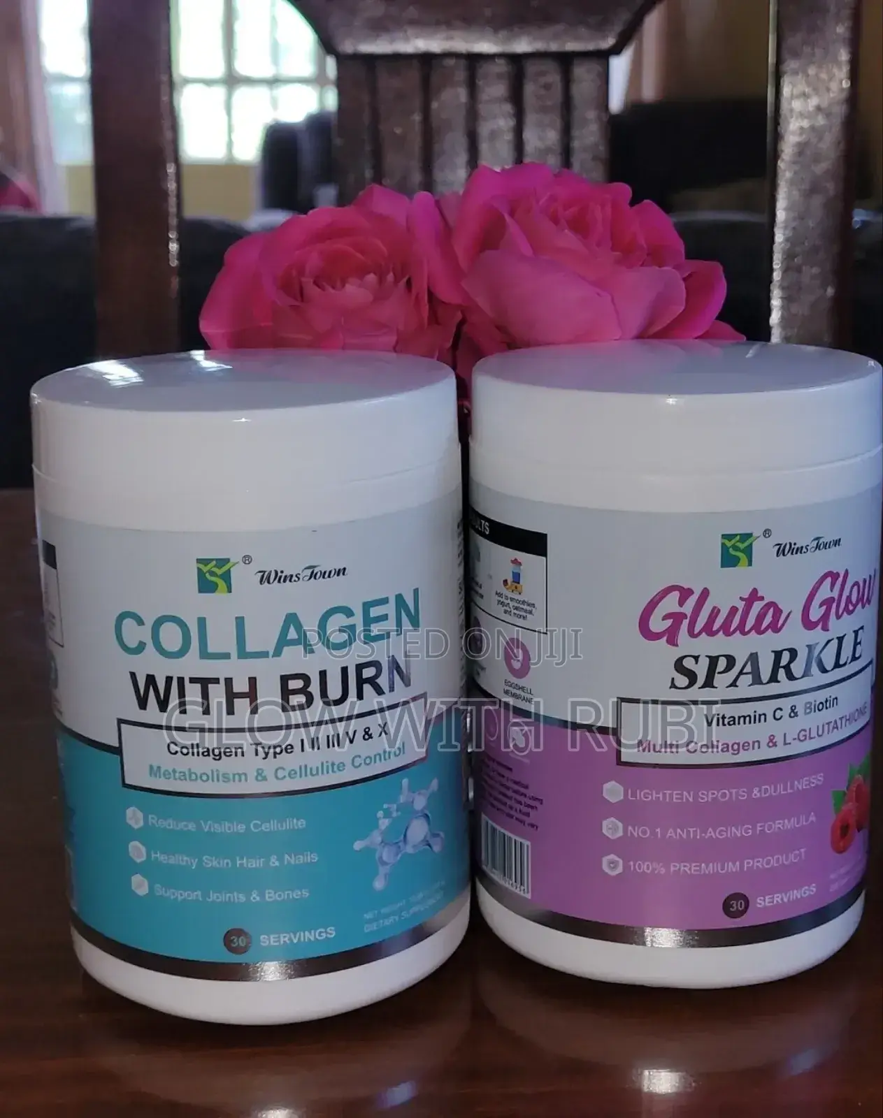 Gluta Glow Sparkle + Collage With Burn