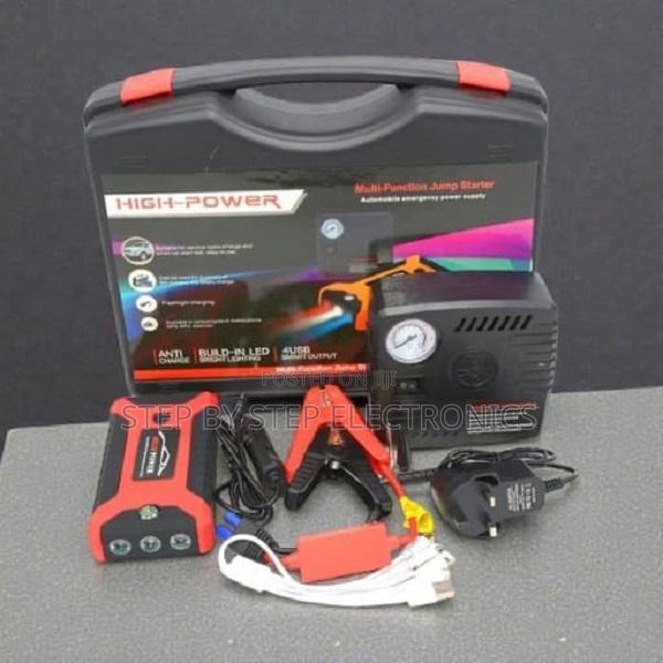 Maintenance-Free 99800mah Car Jump Starter With Tire Inflator