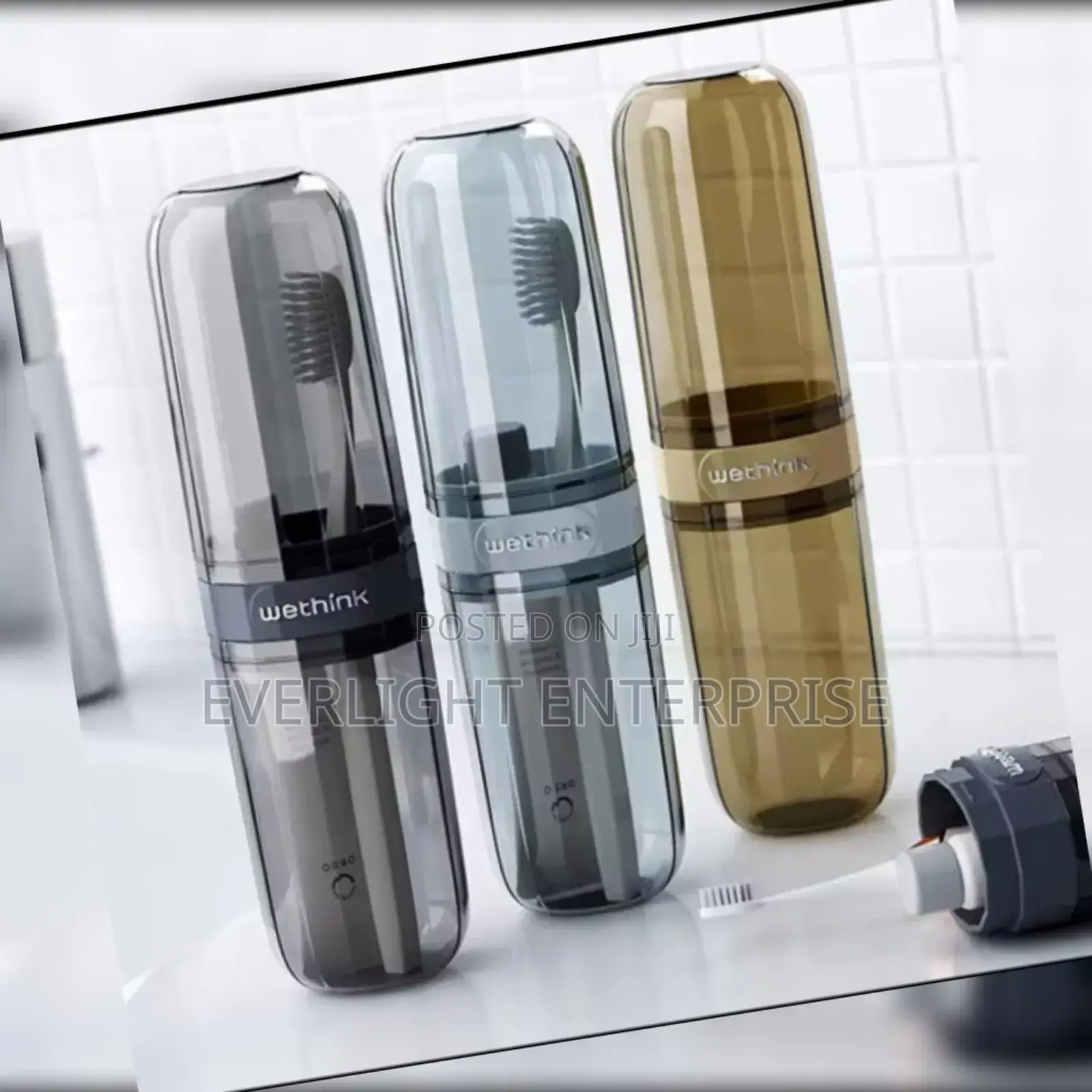 Portable Toothbrush/Paste Holder