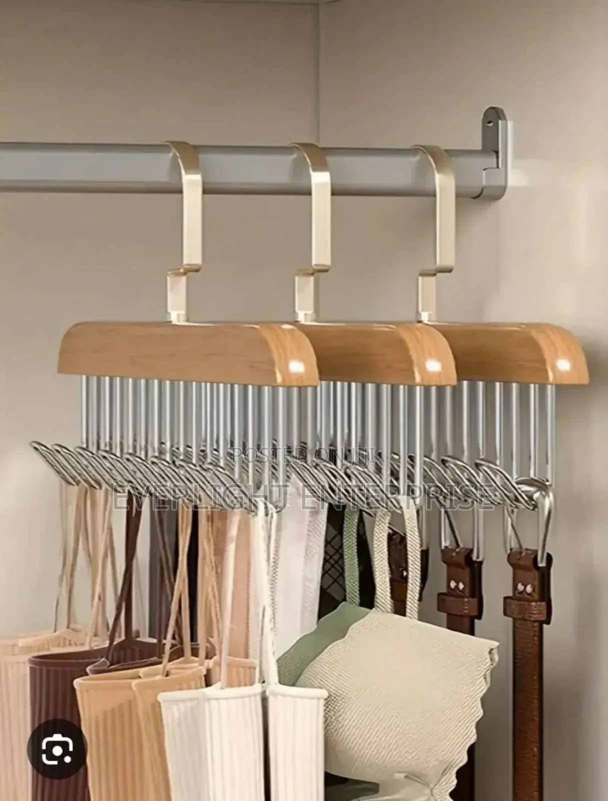 Wooden Plank 8 Hook Hanger